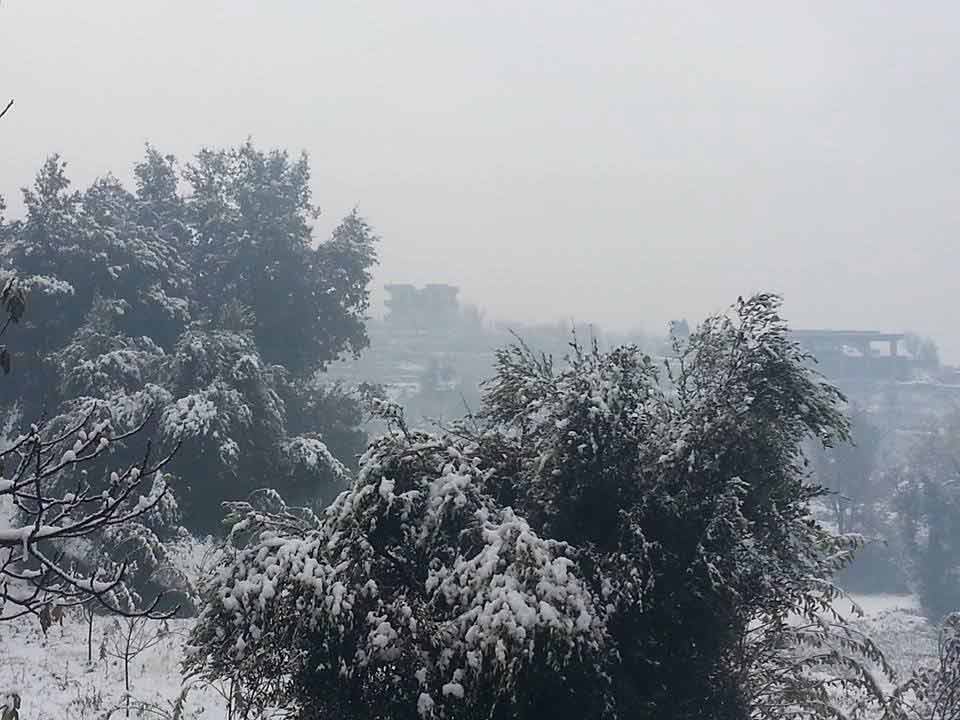 العاصفة الثلجية في عكار