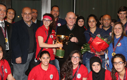 استقبال حافل لمنتخب لبنان للفتيات دون 17 عاماً