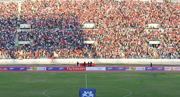 منع الجمهور من حضور  مباريات كرة القدم في العاصمة بيروت 