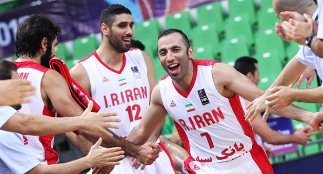 منتخب ايران  يواصل انتصاراته في بطولة آسيا للسلة 
