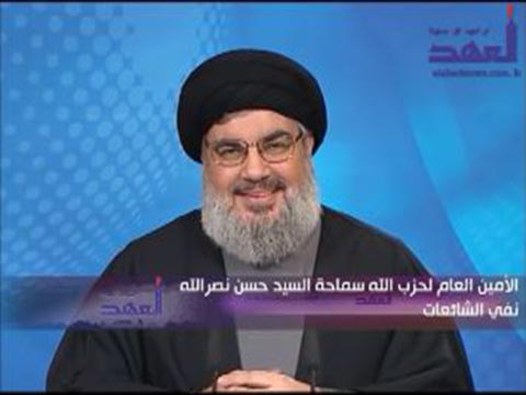الامين العام لحزب الله السيد حسن نصر الله ينفي كل المزاعم والاشاعات التي تناولت حزب الله مؤخراً ويؤكد بأن الحزب لن ينجر الى الفتنة