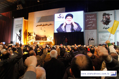  الإحتفال نظمه حزب الله إحياءً لذكرى الشهداء القادة