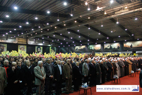  الإحتفال نظمه حزب الله إحياءً لذكرى الشهداء القادة