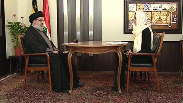 السيد نصرالله في مقابلة مع قناة الاخبارية السورية