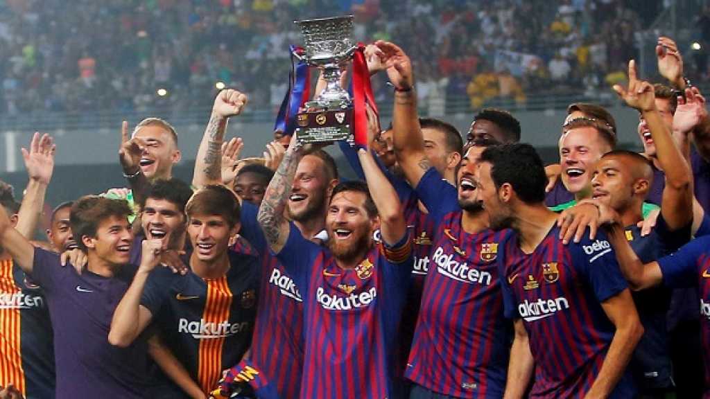برشلونة يفوز بكأس السوبر الإسبانية