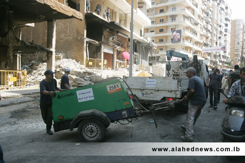 حملة اعادة ترميم المباني في الرويس