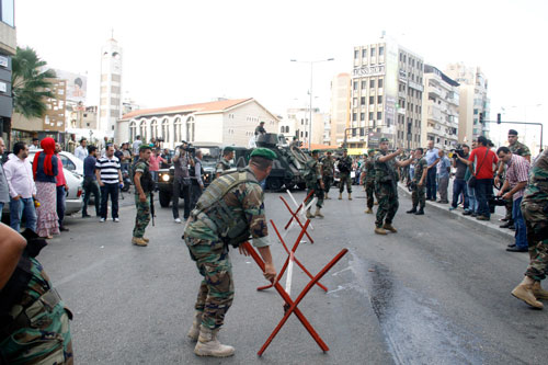 انتشار الجيش في الضاحية