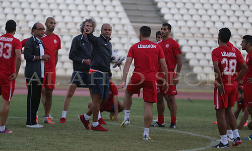 تحضيرات منتخب لبنان لمواجهة الكويت