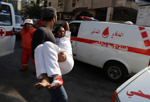 انفجار في محلة الجناح بالقرب من السفارة الايرانية