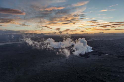 ثوران بركان بارداربونغ في ايسلندا