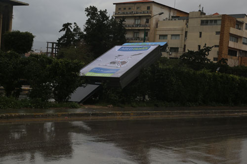 اضرار العاصفة (زينة 2015) تطال كل لبنان