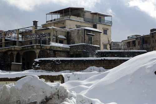 أجمل صور رسمها الثلج في جبل لبنان