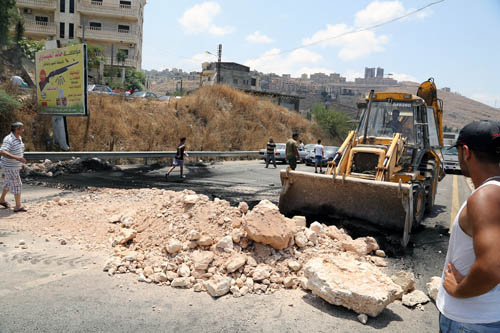 فتح طريق الجية بالاتجاهين بعد اغلاقها ليومين