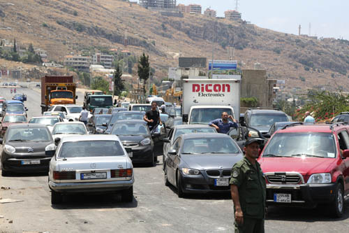 فتح طريق الجية بالاتجاهين بعد اغلاقها ليومين