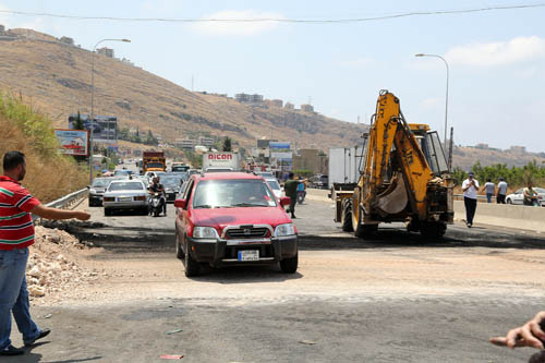 فتح طريق الجية بالاتجاهين بعد اغلاقها ليومين