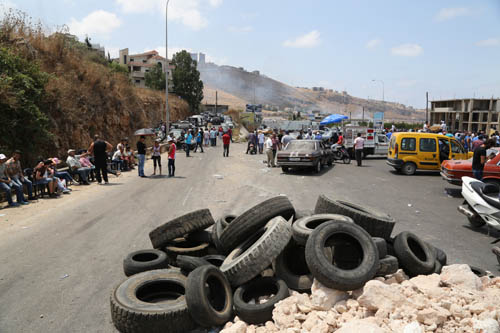 فتح طريق الجية بالاتجاهين بعد اغلاقها ليومين