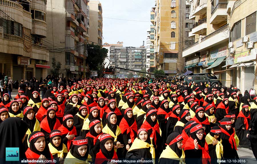 مسيرة العاشر- الضاحية الجنوبية - كاميرا موسى الحسيني (2016-10-12)