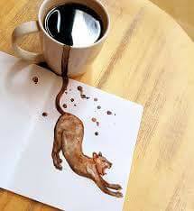 فن الرسم بالقهوة