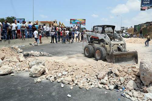 فتح طريق الجية بالاتجاهين بعد اغلاقها ليومين