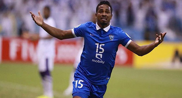 ايقاف مهاجم الهلال السعودي ناصر الشمراني 8 مباريات