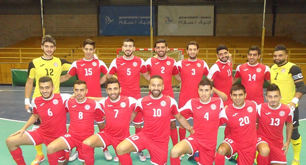 منتخب لبنان لكرة القدم للصالات يتغلب على  نظيره الاردني 