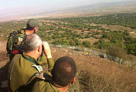 الحدود السورية الفلسطينية في منطقة الجولان 