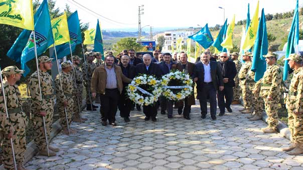 وفود تزور المعلم التذكاري للقائد الجهادي الكبير الشهيد مغنية في بلدة طيردبا