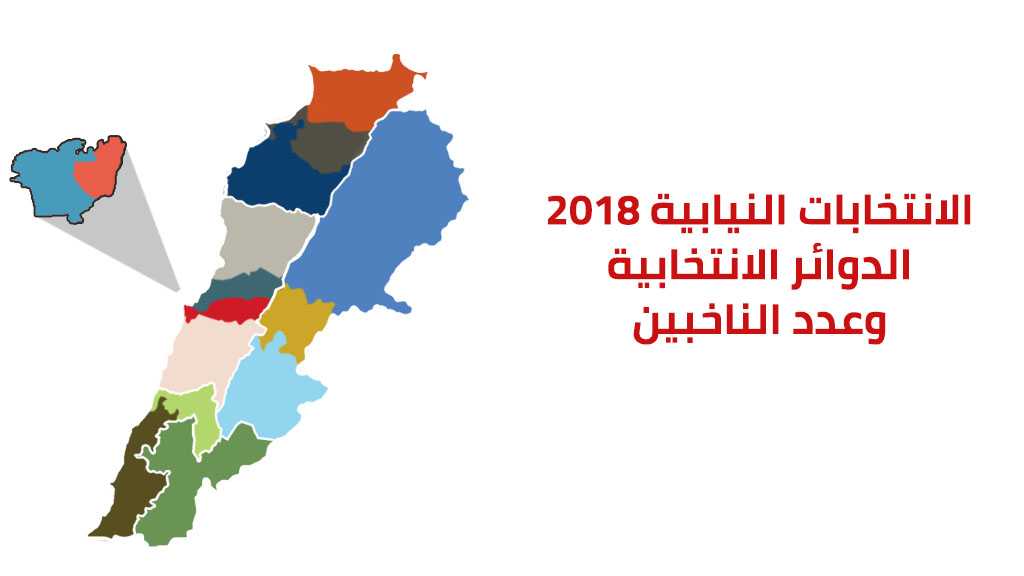 الانتخابات النيابية 2018: تقسيم الدوائر وعدد الناخبين